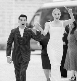 Andrew Turner's daughter Sophie Turner and Joe Jonas on their wedding day